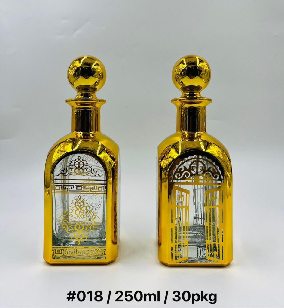 Luxury Gold Decanter Bottle #018 (250ml)